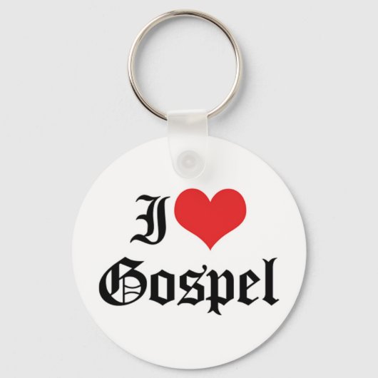 Ik hou van Gospel-sleutelhanger Sleutelhanger (Voorkant)