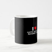 Ik hou van goth spier mama spuug koffiemok (Voorkant links)