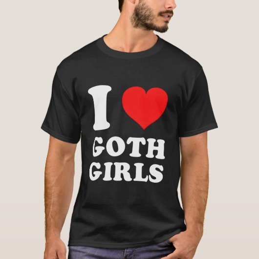 Ik hou van Gothic T-shirt (Voorkant)