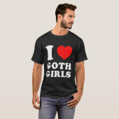 Ik hou van Gothic T-shirt (Voorkant volledig)