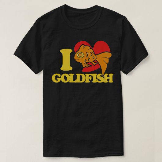 Ik hou van goudvis t-shirt (Design voorkant)