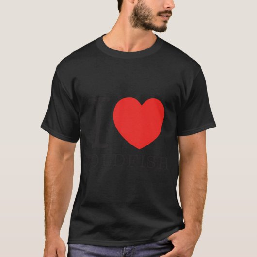 Ik hou van goudvissen t-shirt (Voorkant)