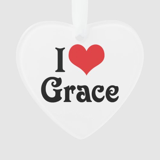 Ik hou van Grace Ornament (voorkant)