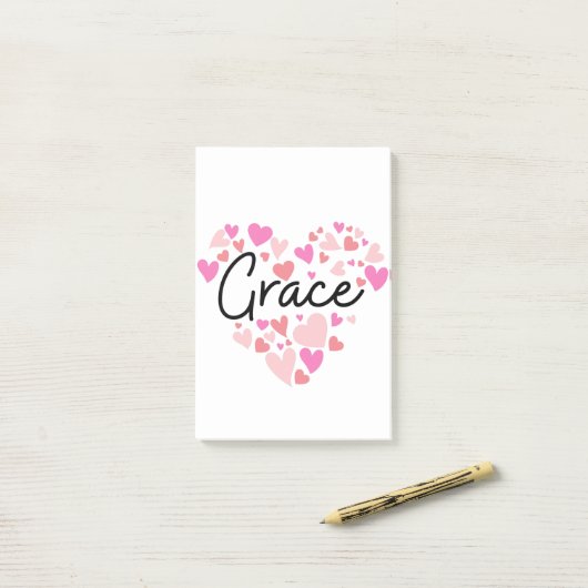 Ik hou van Grace Post-it® Notes (Op bureau)