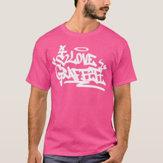Ik hou van graffiti handstyle quote Hip Hop Kallig T-shirt