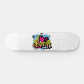 Ik hou van graffiti – Straatkunst Persoonlijk Skateboard (Horizontaal)