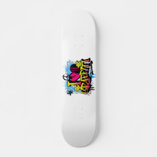 Ik hou van graffiti – Straatkunst Persoonlijk Skateboard