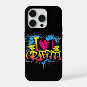 Ik hou van graffiti – Urbane straat kunst iPhone 15 Pro Case