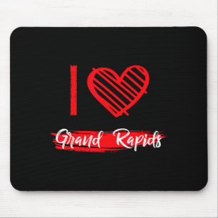 Ik hou van Grand Rads Ik Hart Grand Rads Muismat