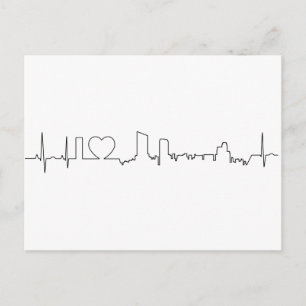 Ik hou van Grand Rapids in een uitzonderlijke ecg  Briefkaart