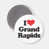 Ik hou van Grand Rapids Magneet (Voorkant / Achterkant)