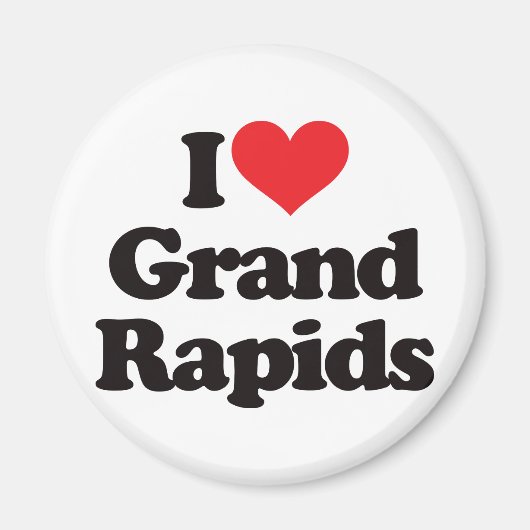 Ik hou van Grand Rapids Magneet (Voorkant)