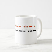 Ik hou van GRANDPA in Morse Code Mok (Voorkant rechts)