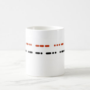Ik hou van GRANDPA in Morse Code Mok