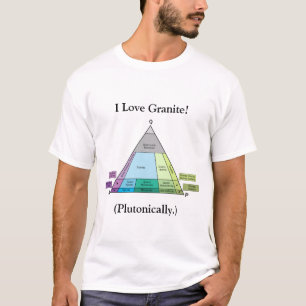 Ik hou van graniet... plutoniaal (licht) t-shirt