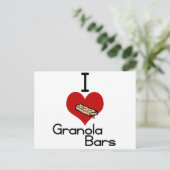 Ik hou van granola bars briefkaart (Staand voorkant)