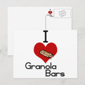 Ik hou van granola bars briefkaart (Voorkant / Achterkant)