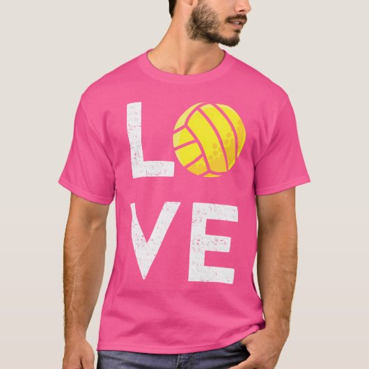 Ik hou van grappig volleybal t-shirt (Voorkant)