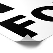 Ik hou van grappige folk poster (Hoek)