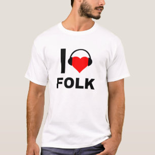 Ik Hou Van Grappige Folk T-shirt