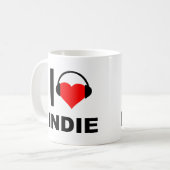 Ik Hou van Grappige Indie Mok (Voorkant links)