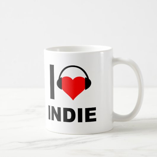 Ik Hou van Grappige Indie Mok (Rechts)
