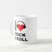 Ik hou van grappige rock mok (Voorkant links)