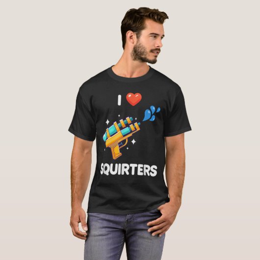 Ik hou van grappige Squirters T-shirt (Voorkant volledig)