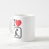Ik hou van grasschalen koffiemok (Voorkant links)
