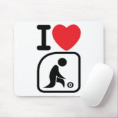 Ik hou van grasschalen muismat (Met muis)