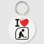 Ik hou van grasschalen sleutelhanger (Voorkant)