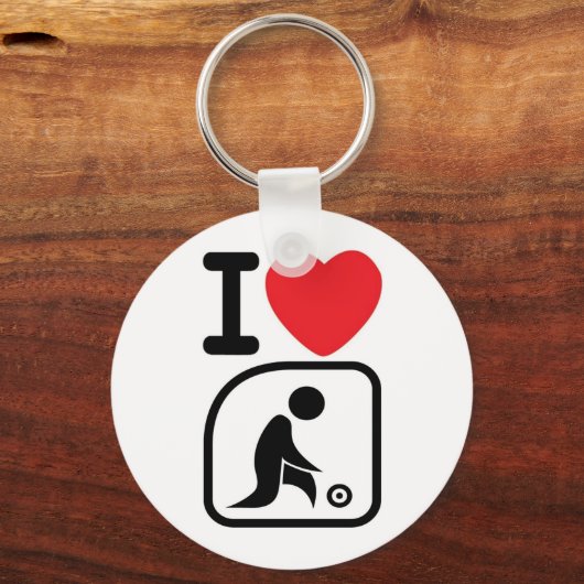 Ik hou van grasschalen sleutelhanger (Voorkant)