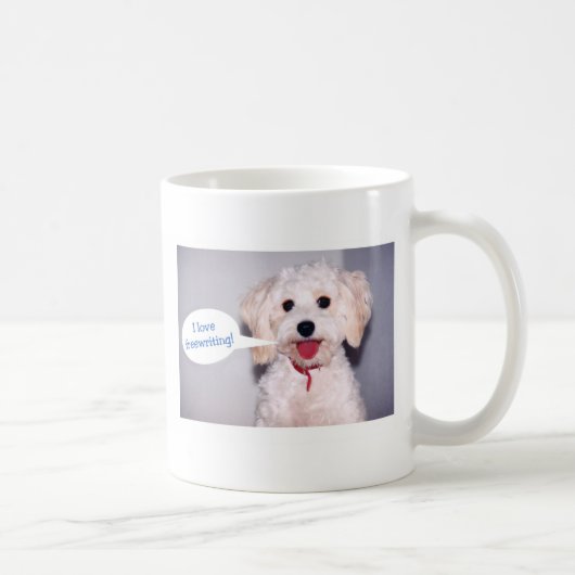 Ik hou van gratis schrijven - Gepersonaliseerd Koffiemok (Rechts)