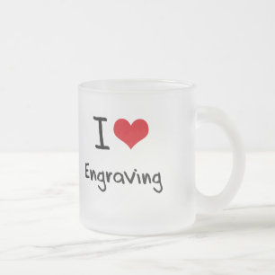 Ik hou van graven matglas koffiemok