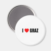 Ik hou van Graz Magneet (Voorkant / Achterkant)