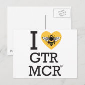 Ik hou van Greater Manchester Briefkaart (Voorkant / Achterkant)