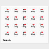 Ik hou van Greg Hart Sticker (Vel)