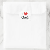 Ik hou van Greg Hart Sticker (Tas)
