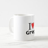 Ik hou van Greg Koffiemok (Voorkant links)