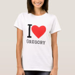 Ik hou van gregory t-shirt<br><div class="desc">Ik hou van Gregory,  voor mannen noem ik liefhebbers</div>