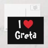 Ik hou van Greta Briefkaart (Voorkant / Achterkant)