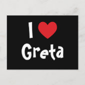 Ik hou van Greta Briefkaart (Voorkant)