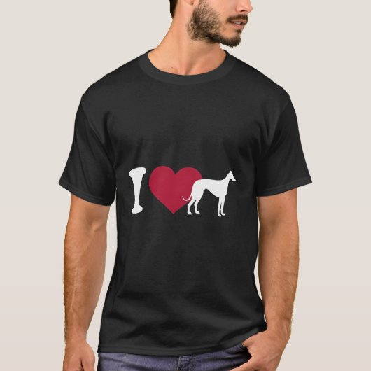Ik hou van Greyhounds T-shirt (Voorkant)