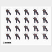 IK HOU VAN GREYHOUNDS! VIERKANTE STICKER (Vel)