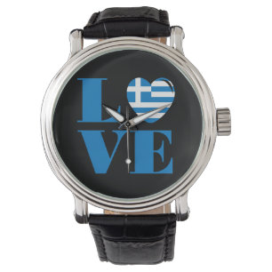 Ik hou van Griekenland Horloge