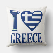 Ik hou van Griekenland Kussen (Achterkant)