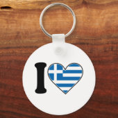 Ik hou van Griekenland Sleutelhanger (Voorkant)
