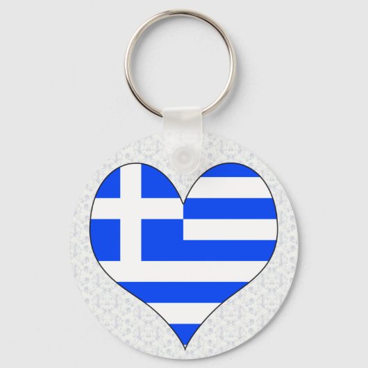 Ik hou van Griekenland Sleutelhanger (Voorkant)