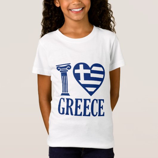 Ik hou van Griekenland T-shirt (Voorkant)