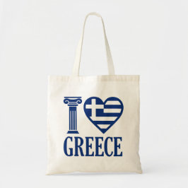 Ik hou van Griekenland Tote Bag